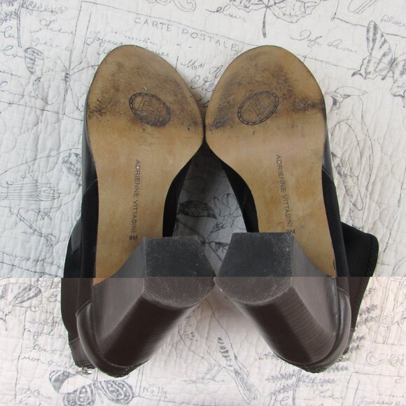 EUC Adrienne Vittadini Women's Ratti Stretch Booties Black womens size 9M - Picture 10 of 10